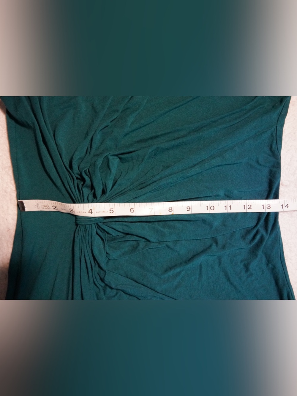 Max Studio Teal Knot-Detail Knee Dress Size L - Picture 4 of 6